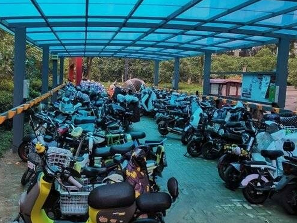 電動車車棚超細(xì)干粉自動滅火裝置